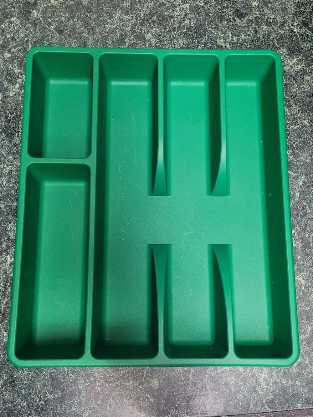 IKEA Green Plastic Cutlery Tray Organizer